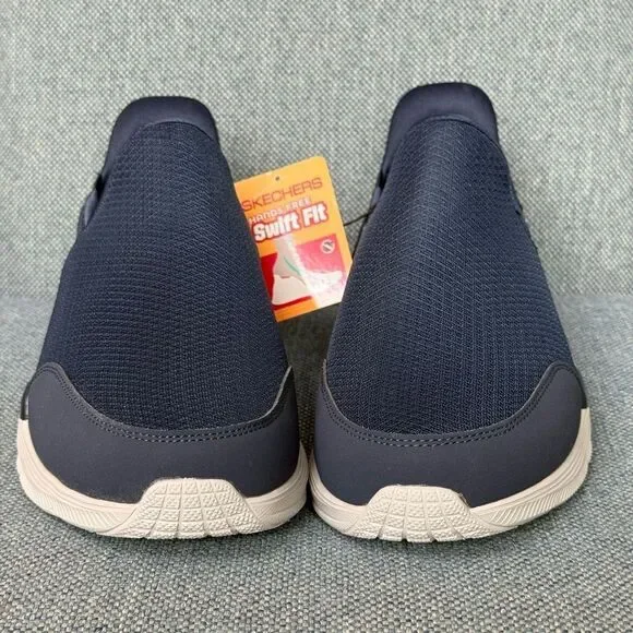 Skechers Men's Navy Equalizer 4.0 Hands Free Swift Fit Slip-On Shoes size 12